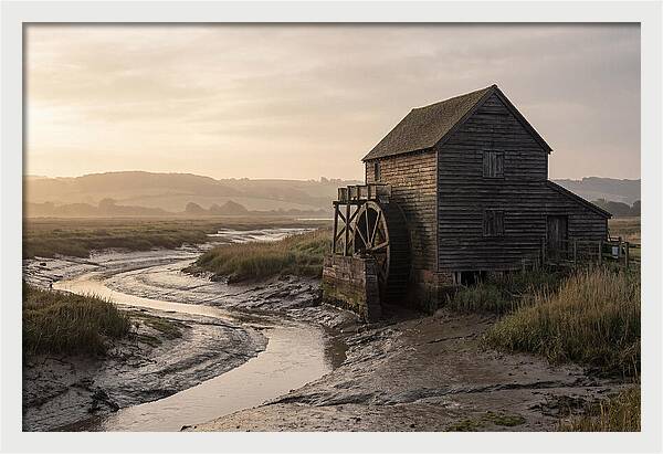 Wooden Tide Mill At Dawn