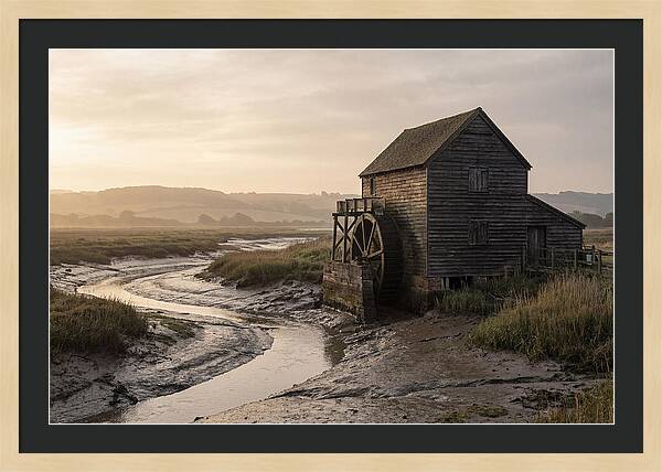 Wooden Tide Mill At Dawn