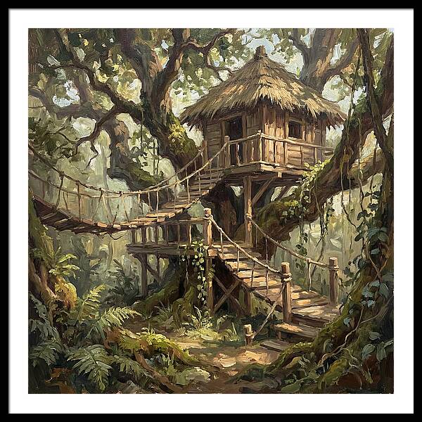 Wooden Treehouse Retreat