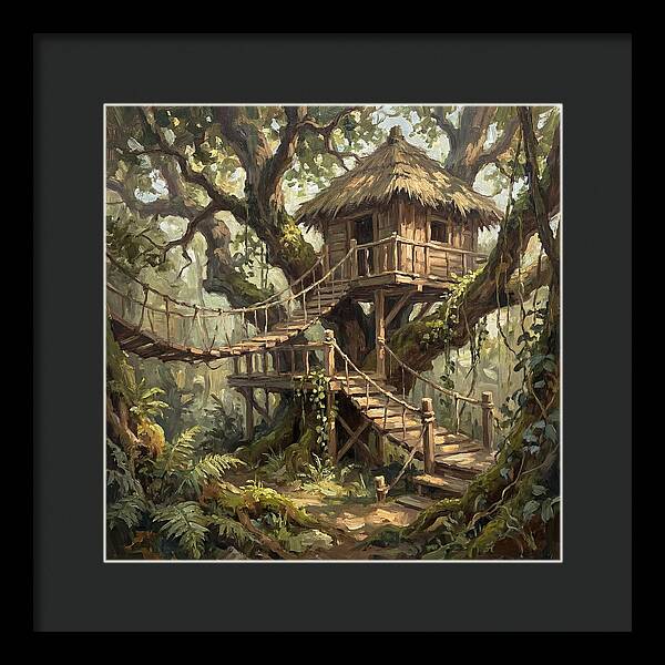 Wooden Treehouse Retreat