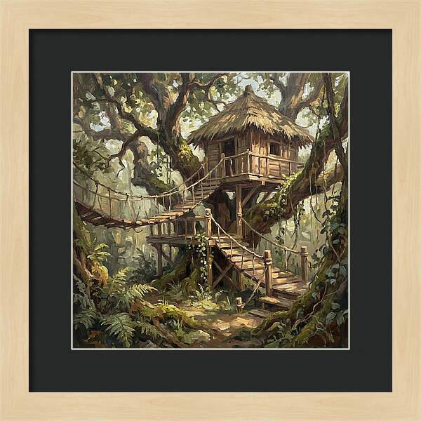 Wooden Treehouse Retreat