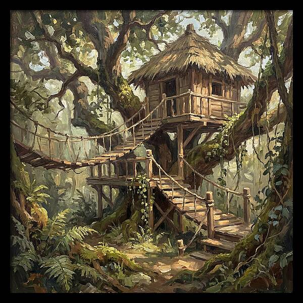 Wooden Treehouse Retreat