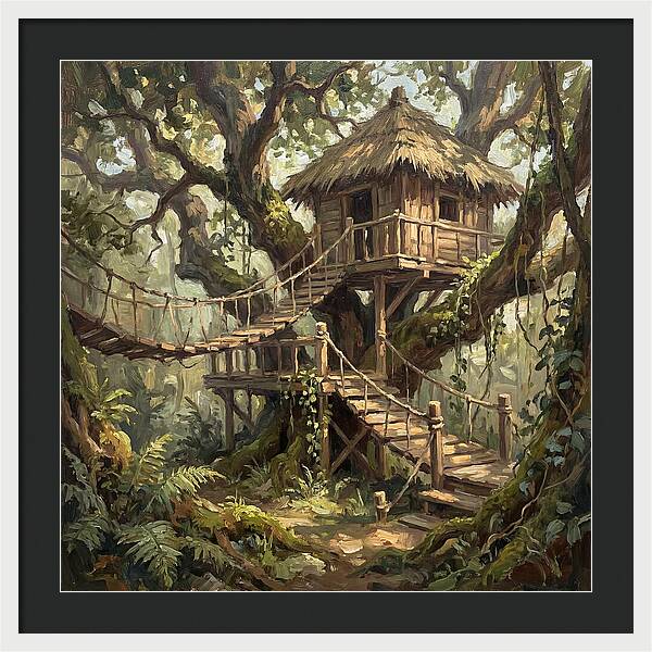 Wooden Treehouse Retreat