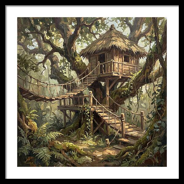 Wooden Treehouse Retreat