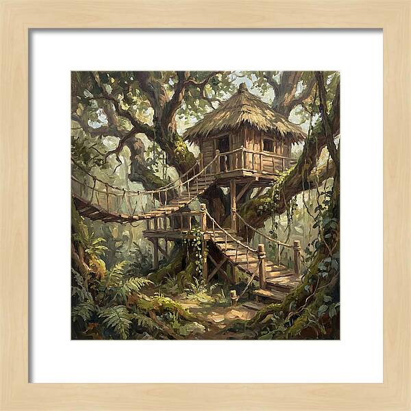 Wooden Treehouse Retreat