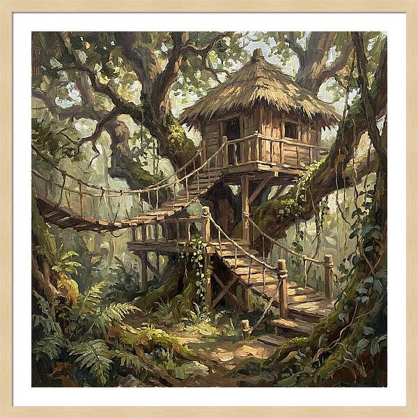 Wooden Treehouse Retreat
