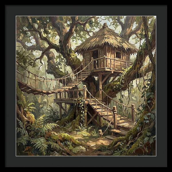 Wooden Treehouse Retreat