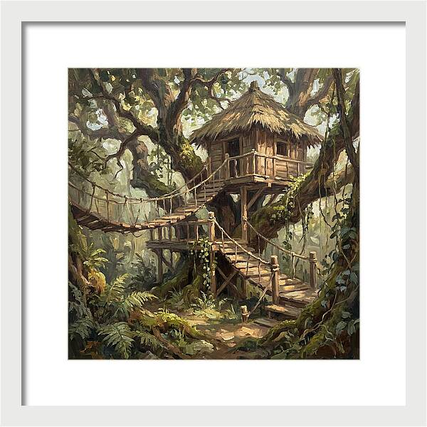 Wooden Treehouse Retreat
