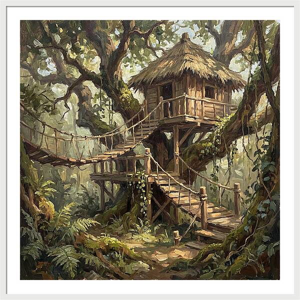 Wooden Treehouse Retreat