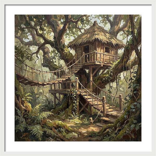 Wooden Treehouse Retreat