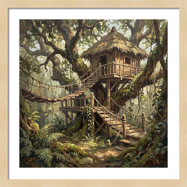 Wooden Treehouse Retreat