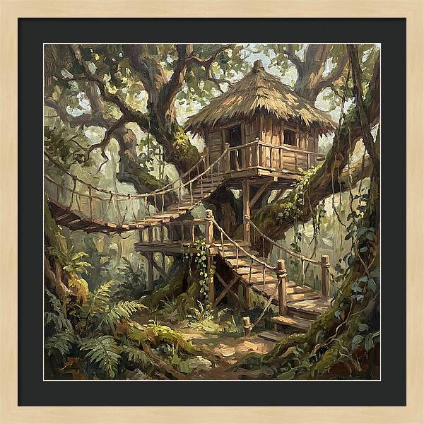 Wooden Treehouse Retreat