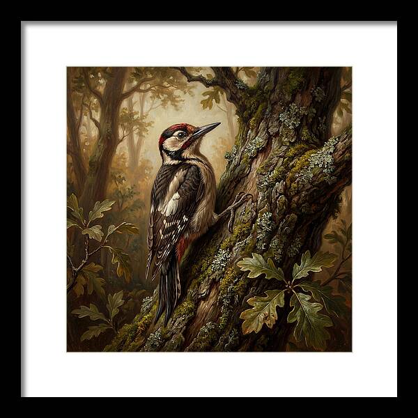 Woodpecker Among The Trees