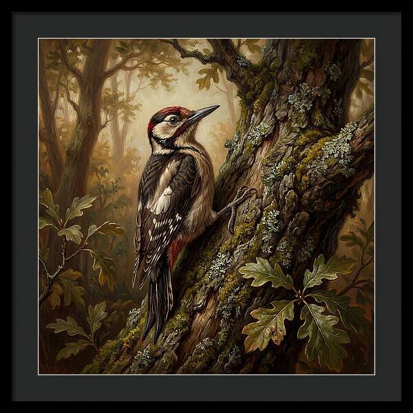 Woodpecker Among The Trees