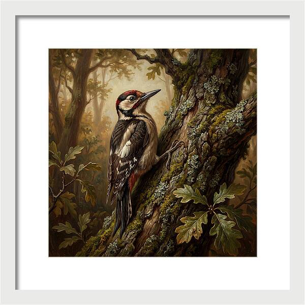 Woodpecker Among The Trees