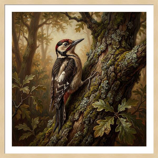 Woodpecker Among The Trees