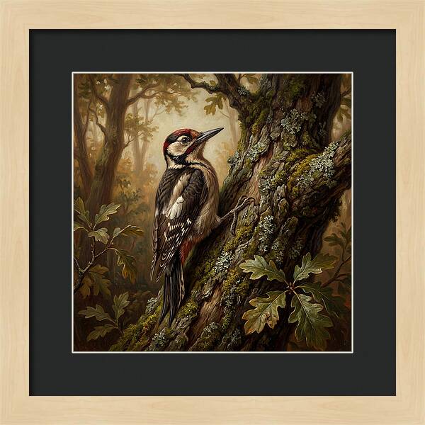 Woodpecker Among The Trees