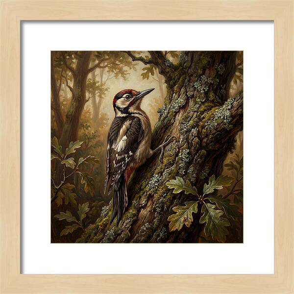 Woodpecker Among The Trees