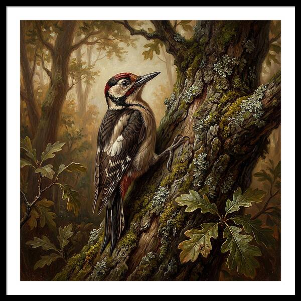 Woodpecker Among The Trees