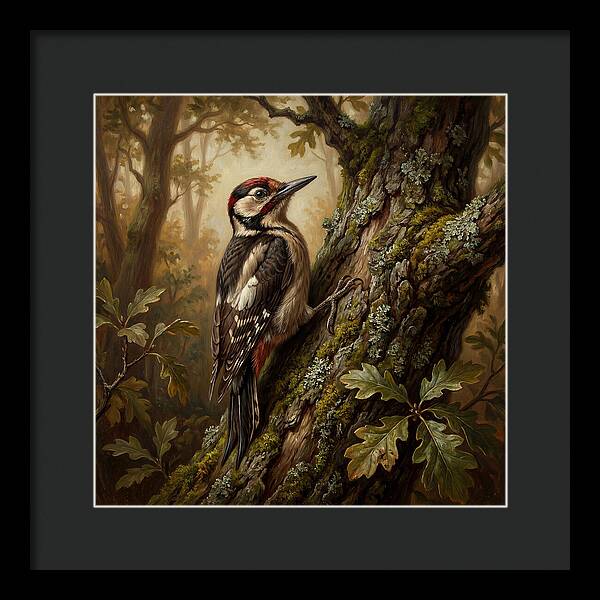 Woodpecker Among The Trees