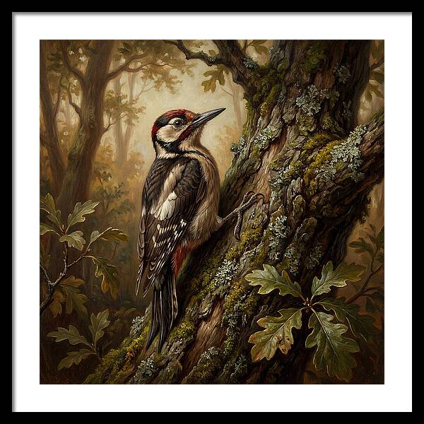 Woodpecker Among The Trees