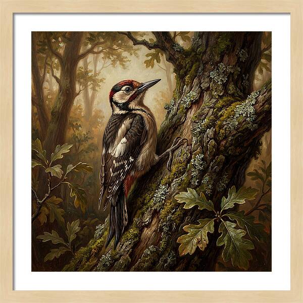 Woodpecker Among The Trees