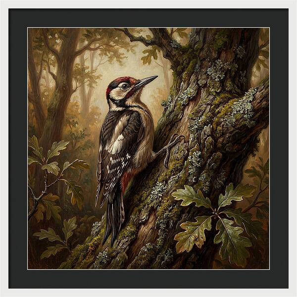 Woodpecker Among The Trees
