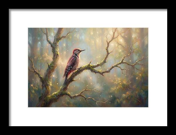 Woodpecker In Forest