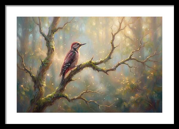 Woodpecker In Forest
