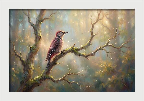 Woodpecker In Forest