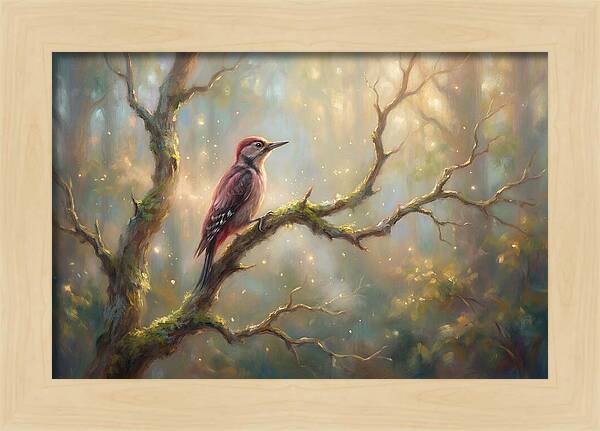 Woodpecker In Forest