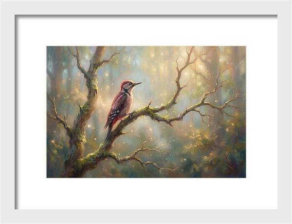 Woodpecker In Forest
