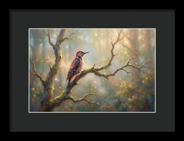 Woodpecker In Forest
