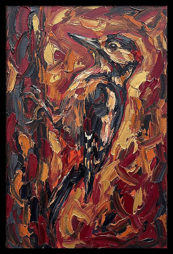 Woodpecker In Vibrant Hues