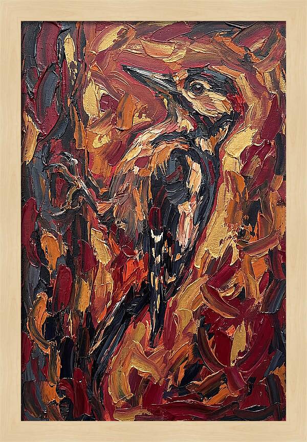 Woodpecker In Vibrant Hues