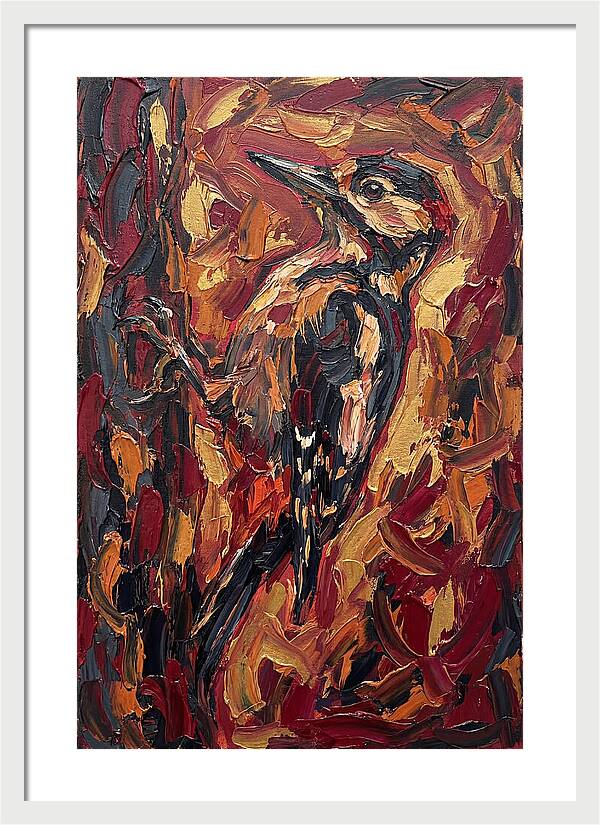 Woodpecker In Vibrant Hues