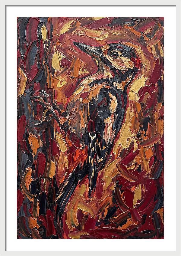Woodpecker In Vibrant Hues