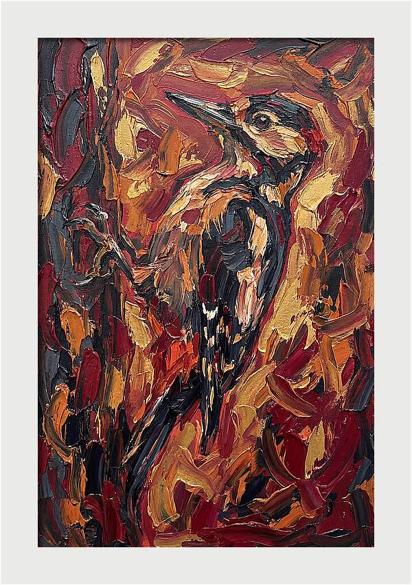 Woodpecker In Vibrant Hues