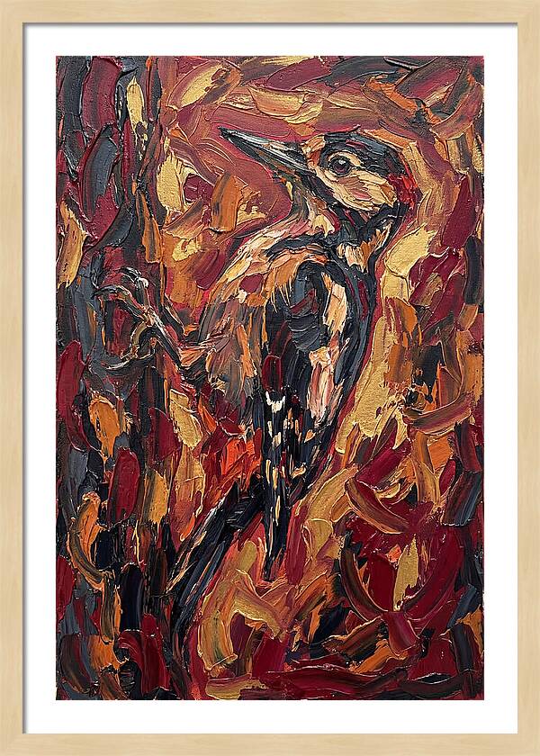 Woodpecker In Vibrant Hues