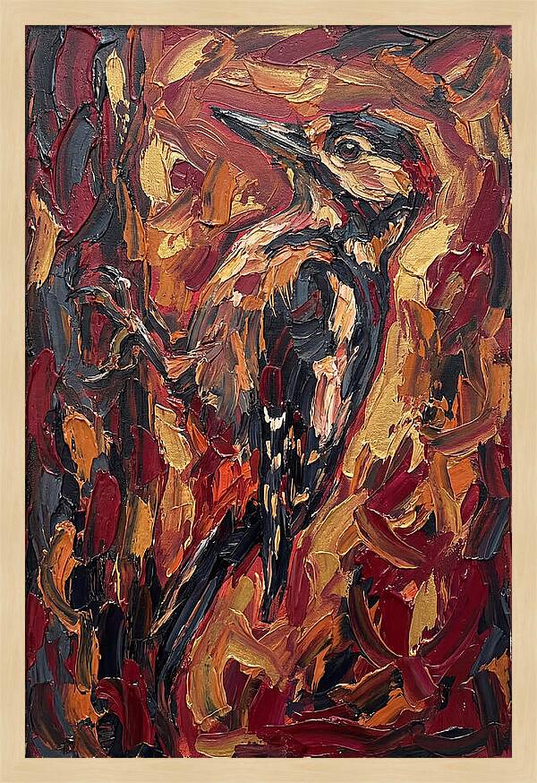 Woodpecker In Vibrant Hues