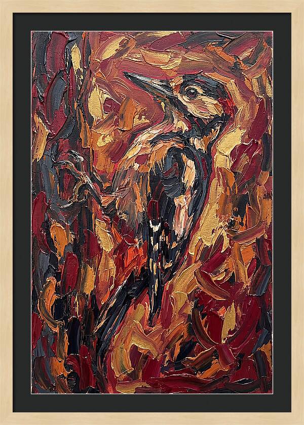 Woodpecker In Vibrant Hues