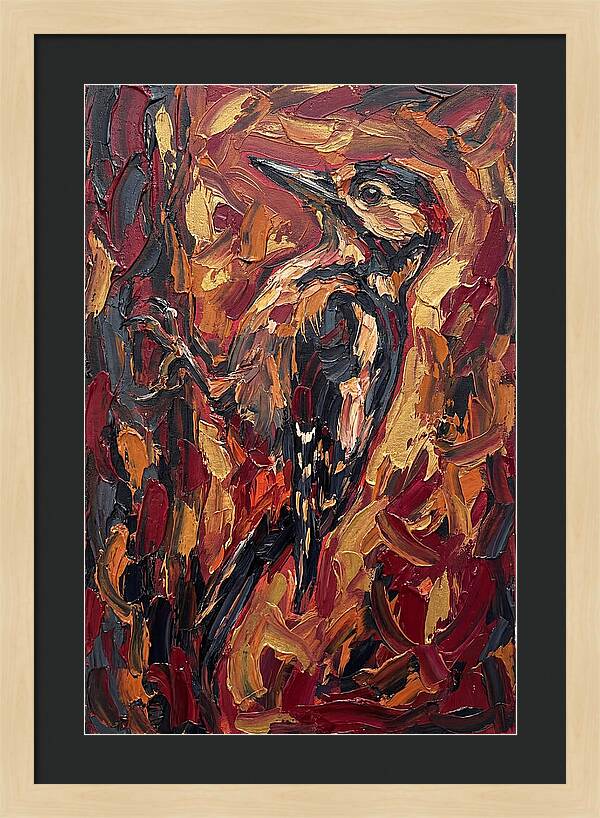 Woodpecker In Vibrant Hues