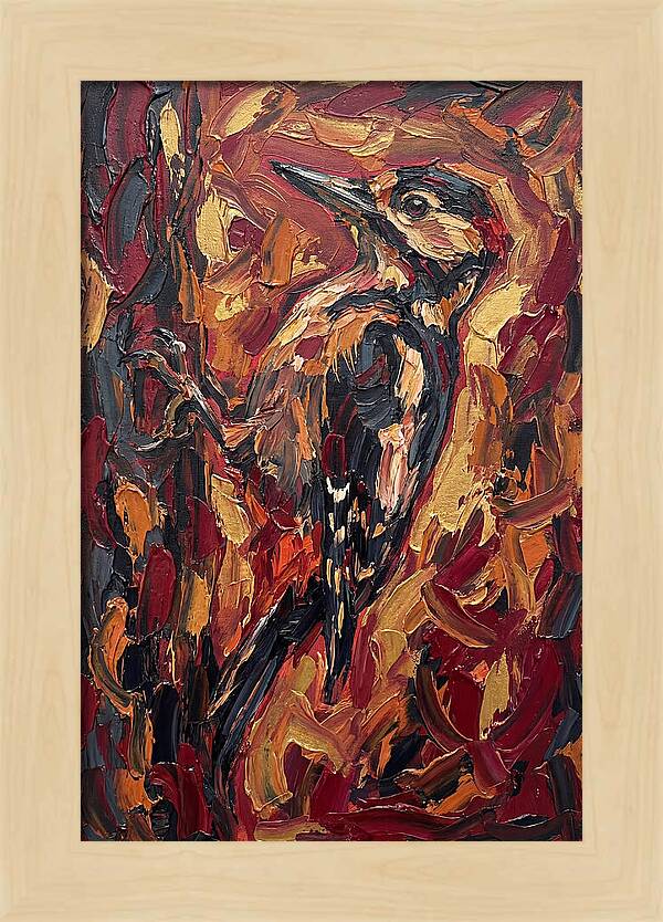 Woodpecker In Vibrant Hues