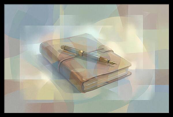 Worn Leather Journal And Pen