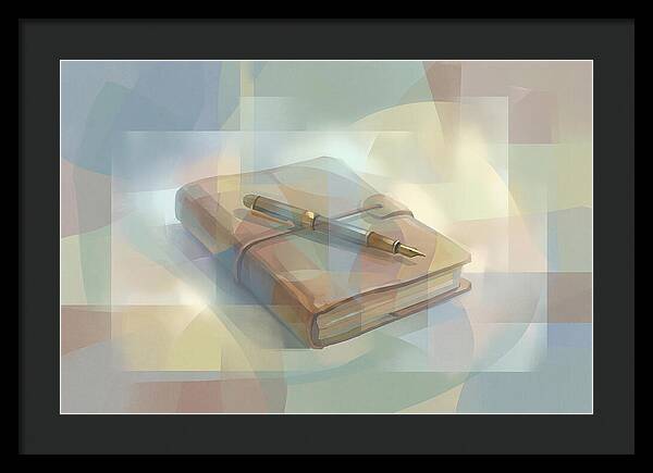 Worn Leather Journal And Pen