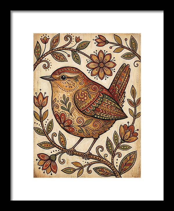 Wren Among Floral Patterns