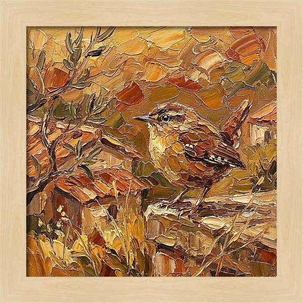Wren In A Mediterranean Landscape