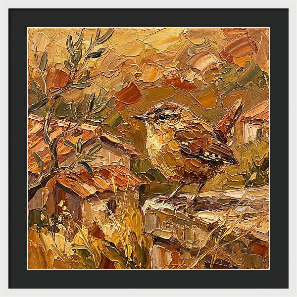 Wren In A Mediterranean Landscape