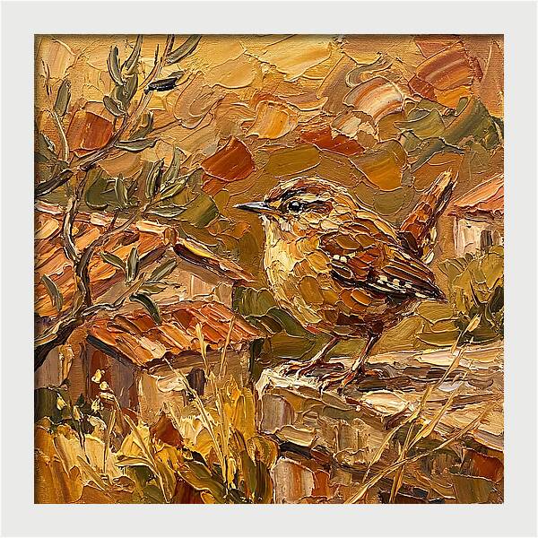 Wren In A Mediterranean Landscape