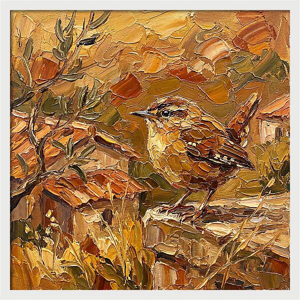 Wren In A Mediterranean Landscape